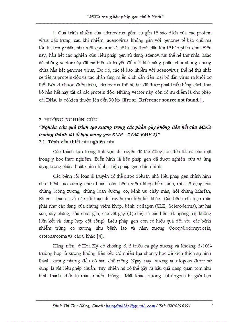 image for page Nghiên cứu quá trình tạo xương trong các phần gãy không liên kết của MSCs trưởng thành tái tổ hợp mang gen BMP 2 Ad BMP 2
