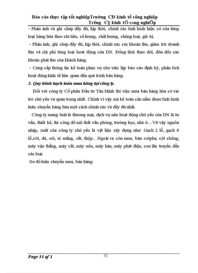 image for page Báo cáo thực tập tại Công Ty Cổ Phần Đầu Tư Tân Minh