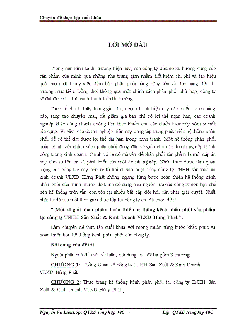 image for page Một số giải pháp nhằm hoàn thiện hệ thống kênh phân phối sản phẩm tại công ty TNHH Sản Xuất Kinh Doanh VLXD Hùng Phát 1
