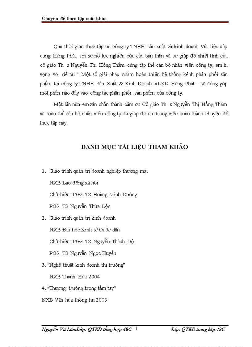 image for page Một số giải pháp nhằm hoàn thiện hệ thống kênh phân phối sản phẩm tại công ty TNHH Sản Xuất Kinh Doanh VLXD Hùng Phát 1