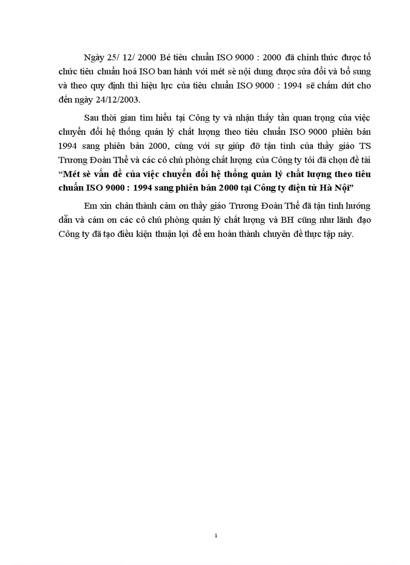 image for page Một số vấn đề của việc chuyển đổi hệ thống quản lý chất lượng theo tiêu chuẩn ISO 9000 1994 sang phiên bản 2000 tại Công ty điện tử Hà Nội 1