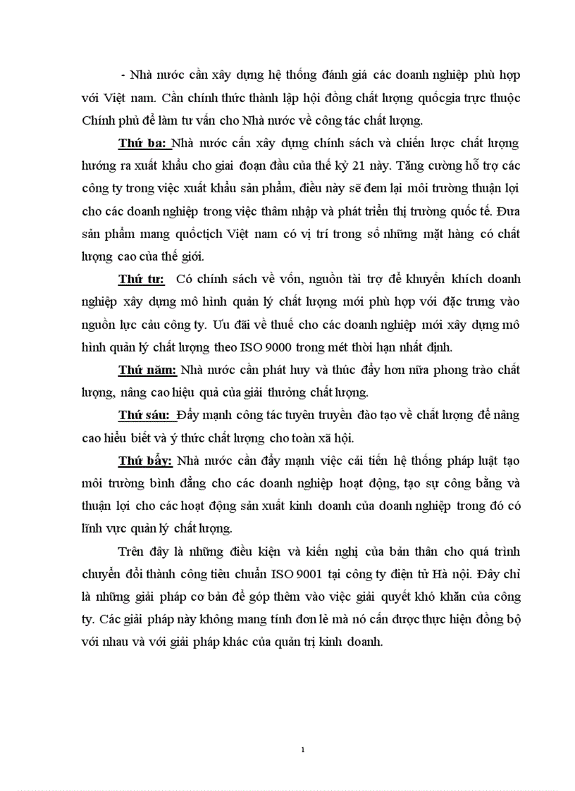 image for page Một số vấn đề của việc chuyển đổi hệ thống quản lý chất lượng theo tiêu chuẩn ISO 9000 1994 sang phiên bản 2000 tại Công ty điện tử Hà Nội 1
