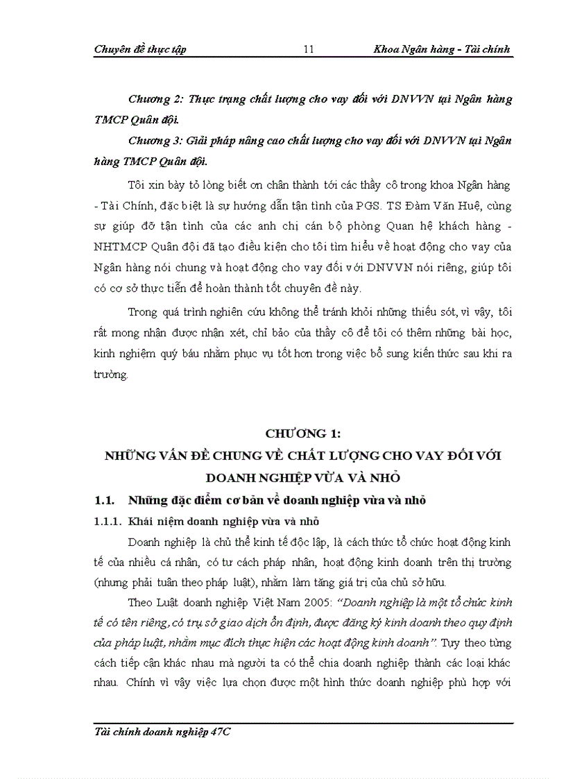 image for page Nâng cao chất lượng cho vay đối với doanh nghiệp vừa và nhỏ tại Ngân hàng TMCP Quân đội