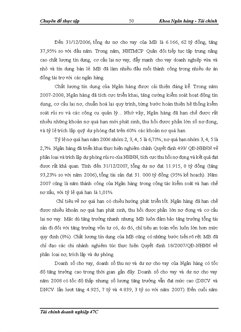 image for page Nâng cao chất lượng cho vay đối với doanh nghiệp vừa và nhỏ tại Ngân hàng TMCP Quân đội
