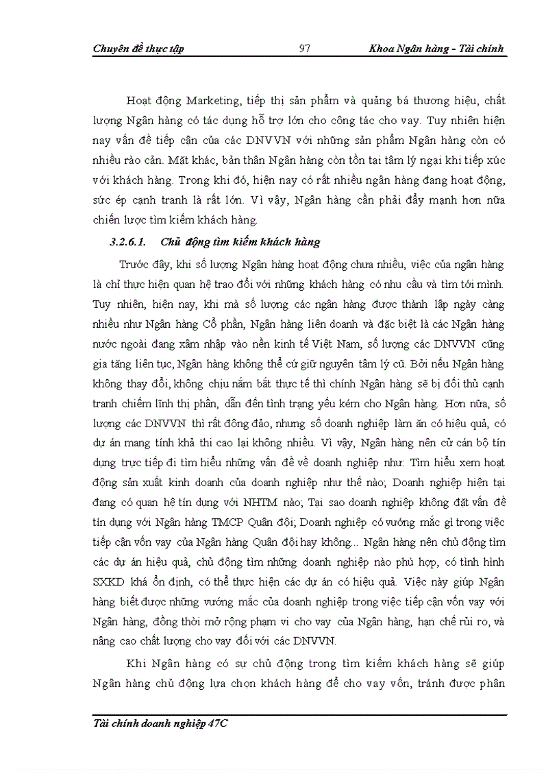 image for page Nâng cao chất lượng cho vay đối với doanh nghiệp vừa và nhỏ tại Ngân hàng TMCP Quân đội