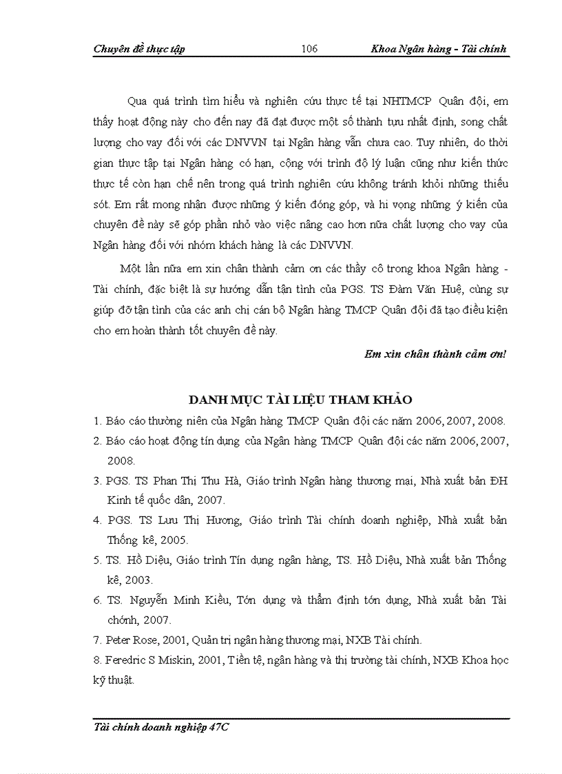 image for page Nâng cao chất lượng cho vay đối với doanh nghiệp vừa và nhỏ tại Ngân hàng TMCP Quân đội