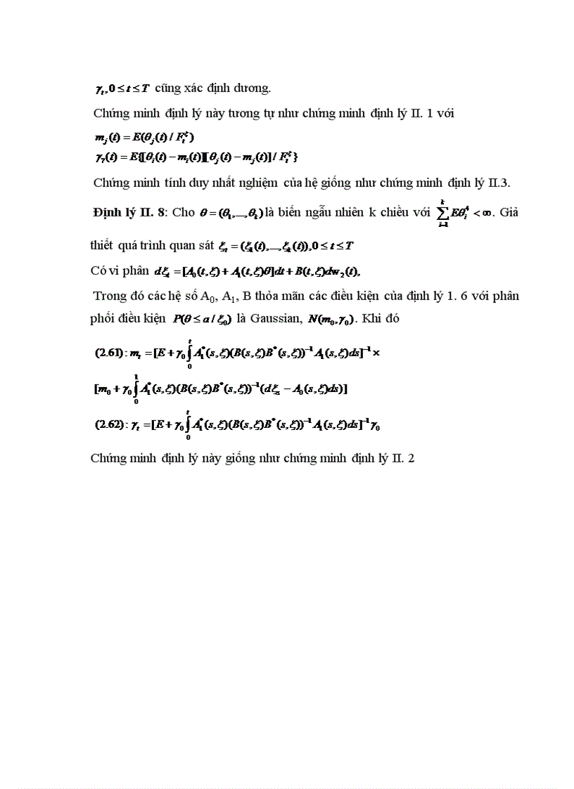 image for page Lý thuyết lọc tối ưu đối với quá trình Gaussian điều kiện và áp dụng của nó vào các bài toán thống kê và các bài toán điều khiển tối ưu với thời gian rời rạc và các bài toán điều khiển tối ưu với thời gian liên tục