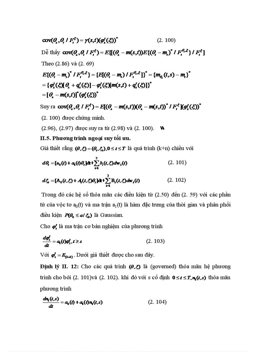 image for page Lý thuyết lọc tối ưu đối với quá trình Gaussian điều kiện và áp dụng của nó vào các bài toán thống kê và các bài toán điều khiển tối ưu với thời gian rời rạc và các bài toán điều khiển tối ưu với thời gian liên tục