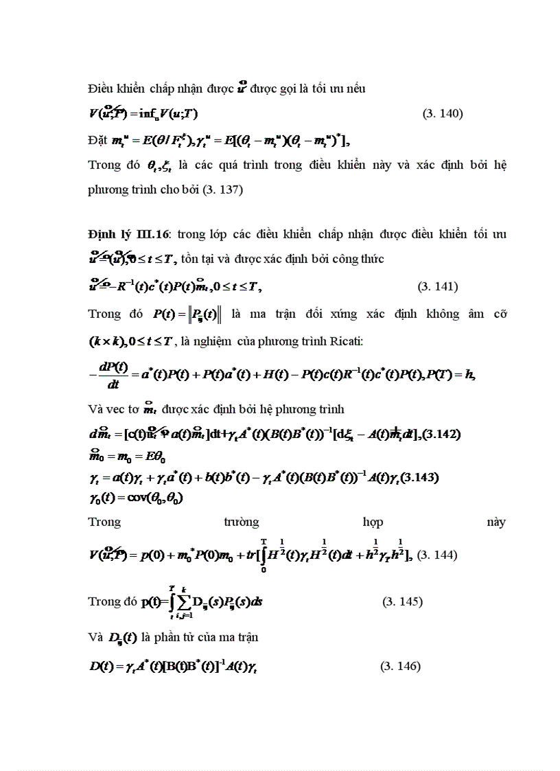 image for page Lý thuyết lọc tối ưu đối với quá trình Gaussian điều kiện và áp dụng của nó vào các bài toán thống kê và các bài toán điều khiển tối ưu với thời gian rời rạc và các bài toán điều khiển tối ưu với thời gian liên tục