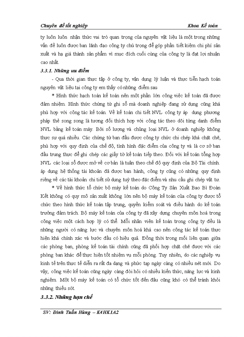 image for page Kế toán nguyên vật liệu để sản xuất sản phẩm bao bì tại Công ty sản xuất bao bì Đoàn Kết 1