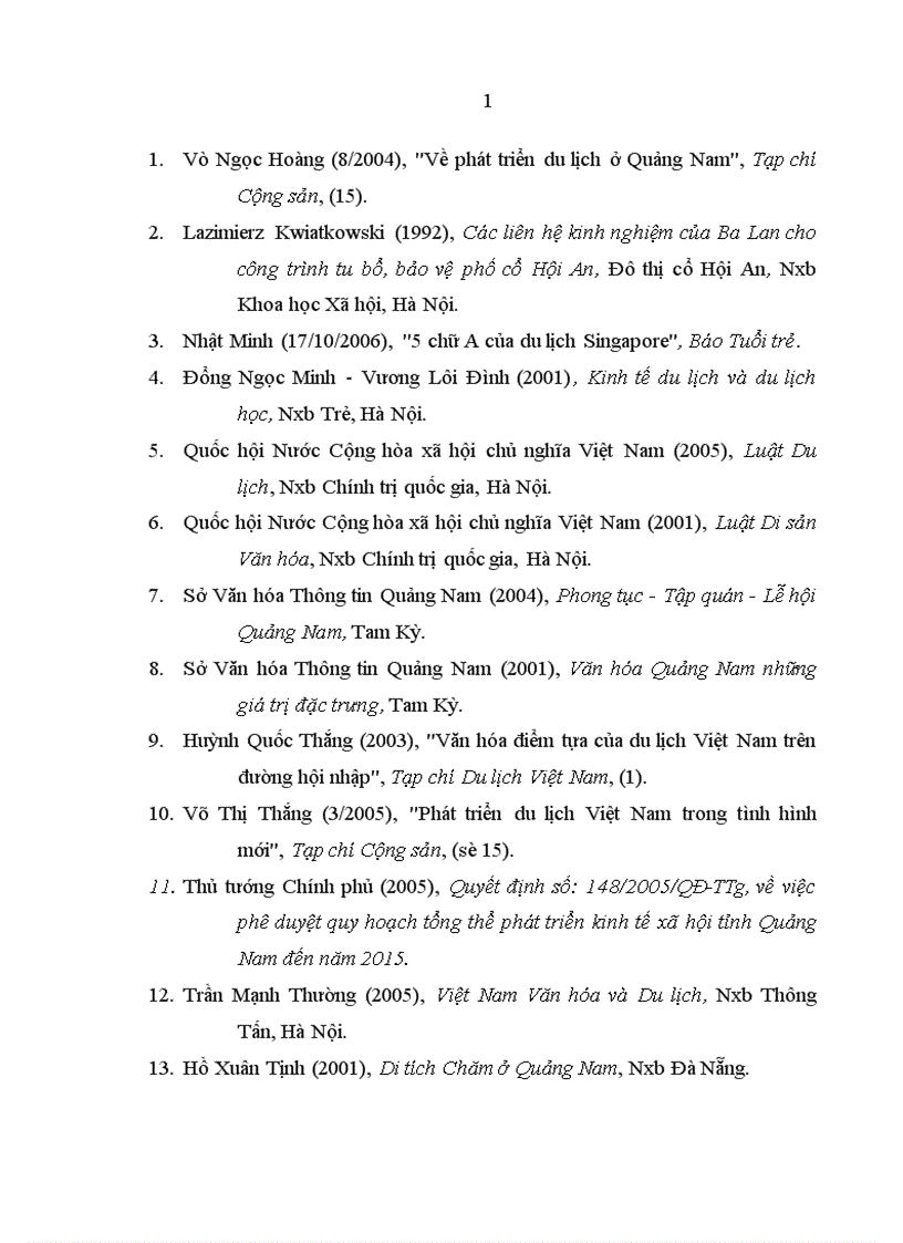 image for page Du lịch văn hóa ở tỉnh Quảng Nam 1