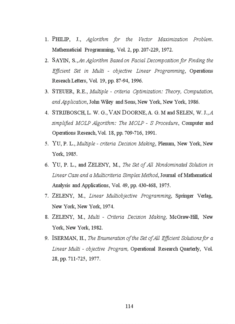 image for page Bài toán qui hoạch tuyến tính đa mục tiêu trong không gian giá trị