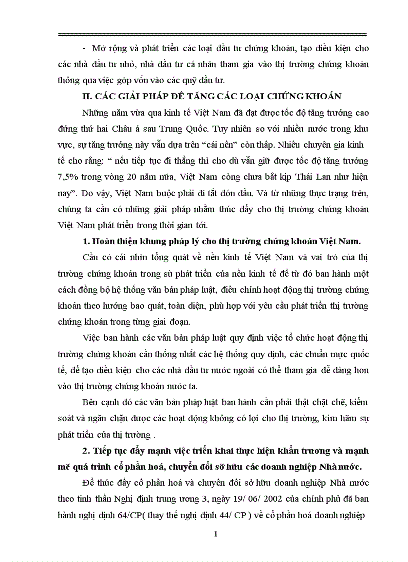 image for page Giải pháp nhằm đa dạng hoá các công cụ của thị trường chứng khoán 1