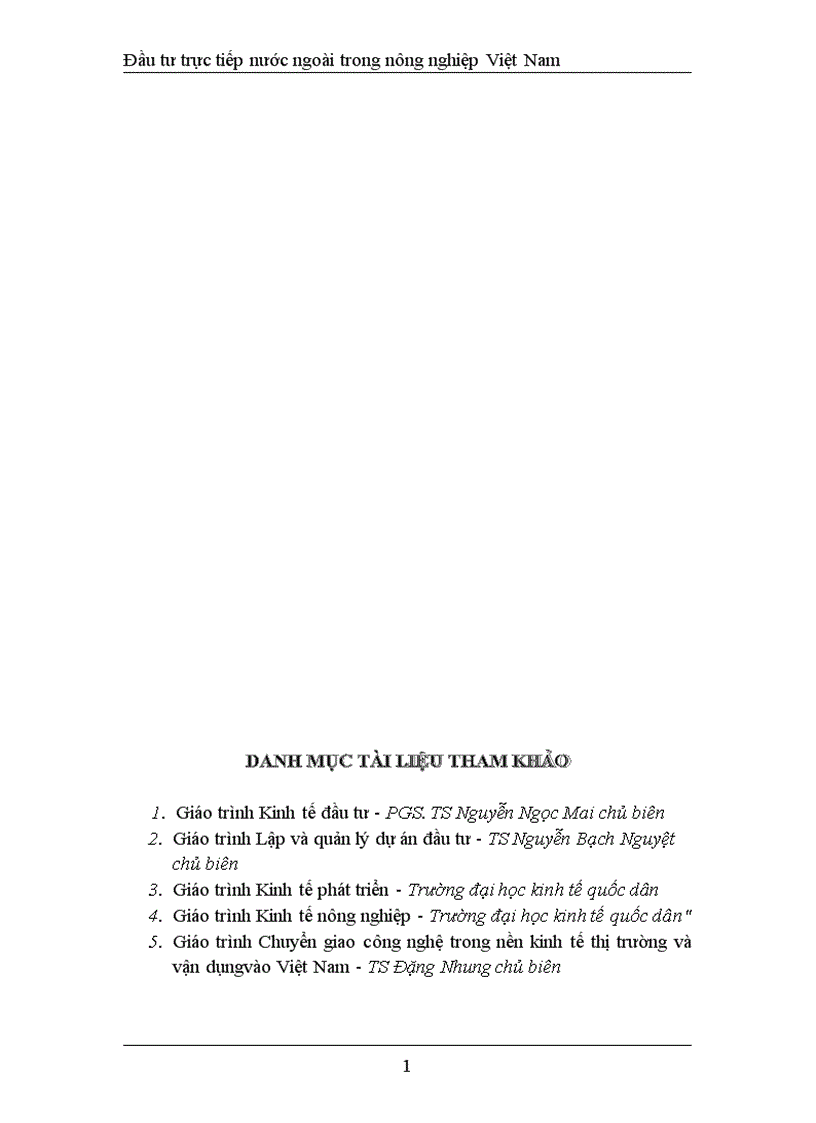 image for page Đầu tư trực tiếp nước ngoài phát triển nghành nông nghiệp Việt Nam thực trạng và giải pháp 1