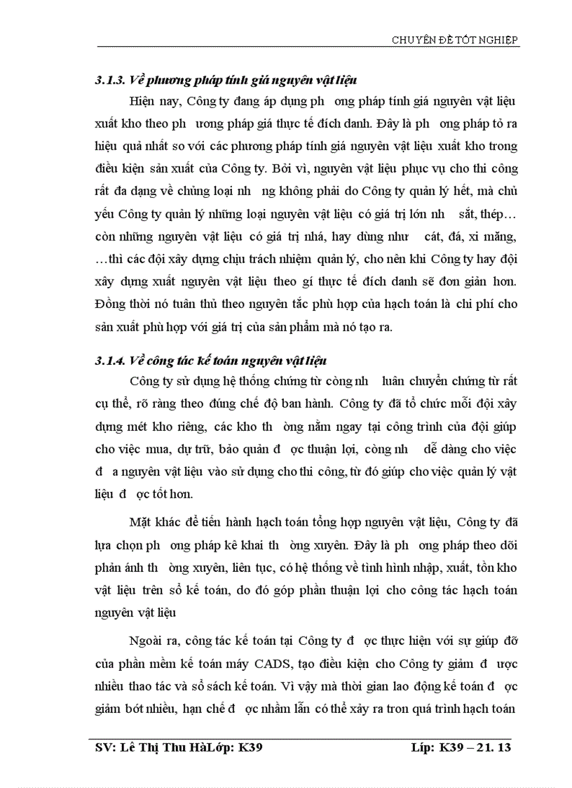 image for page Thực trạng hạch toán nguyên vật liệu và tình hình sử dụng nguyên vật liệu tại Công ty Cổ phần Đầu tư và Xây dựng HUD1
