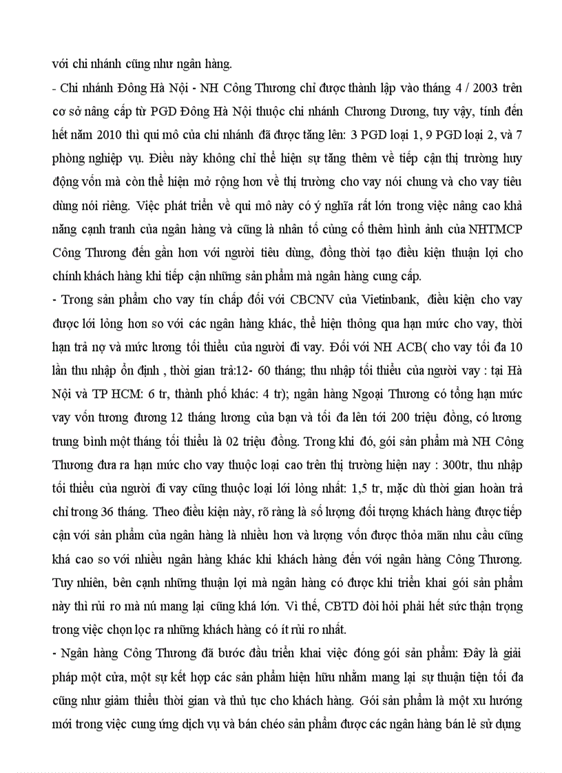 image for page Giải pháp mở rộng cho vay tiêu dùng tại Ngân Hàng TMCP Công Thương Việt Nam chi nhánh Đông Hà Nội 1