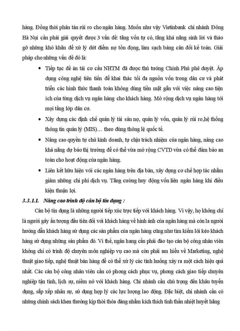 image for page Giải pháp mở rộng cho vay tiêu dùng tại Ngân Hàng TMCP Công Thương Việt Nam chi nhánh Đông Hà Nội 1
