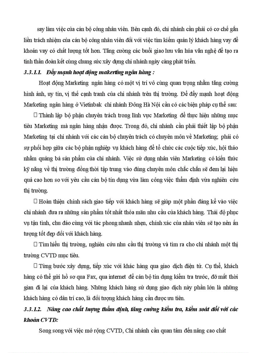 image for page Giải pháp mở rộng cho vay tiêu dùng tại Ngân Hàng TMCP Công Thương Việt Nam chi nhánh Đông Hà Nội 1
