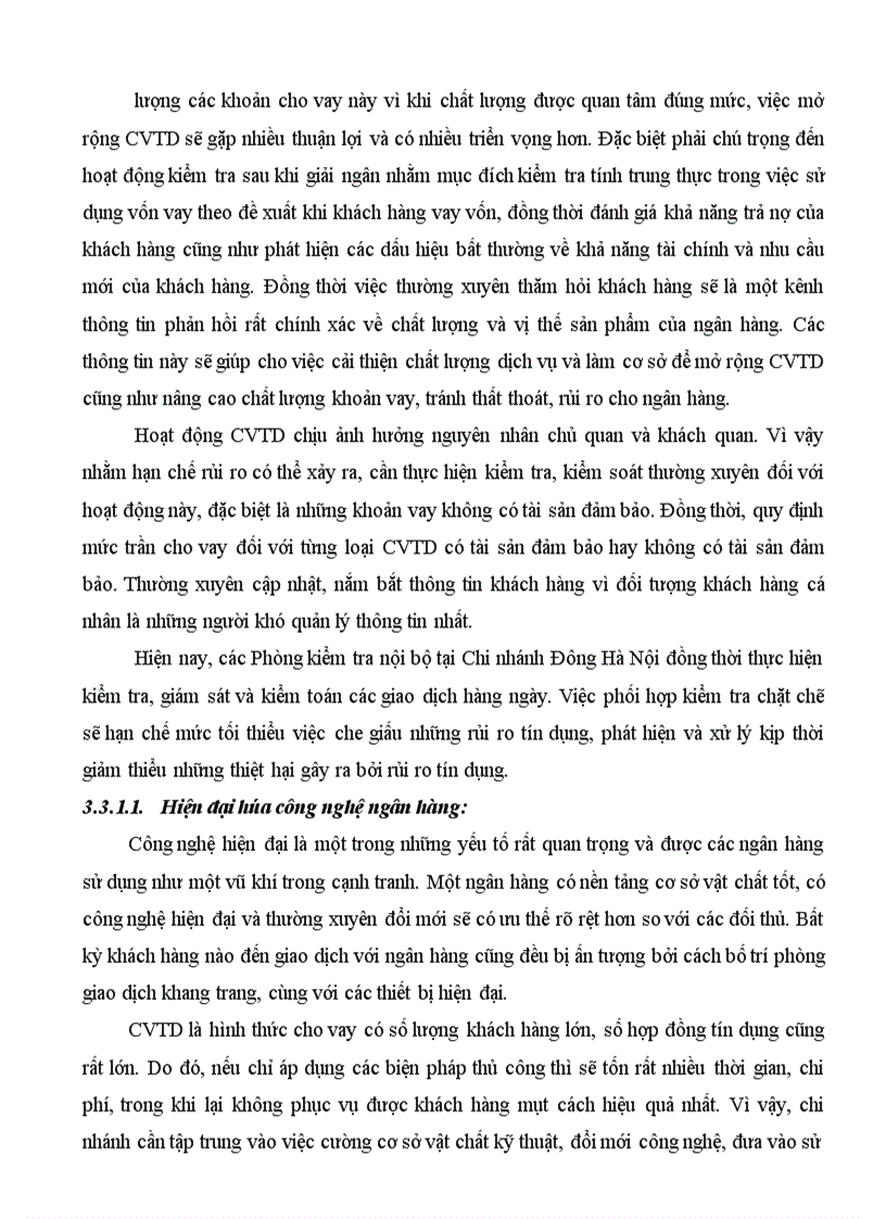image for page Giải pháp mở rộng cho vay tiêu dùng tại Ngân Hàng TMCP Công Thương Việt Nam chi nhánh Đông Hà Nội 1