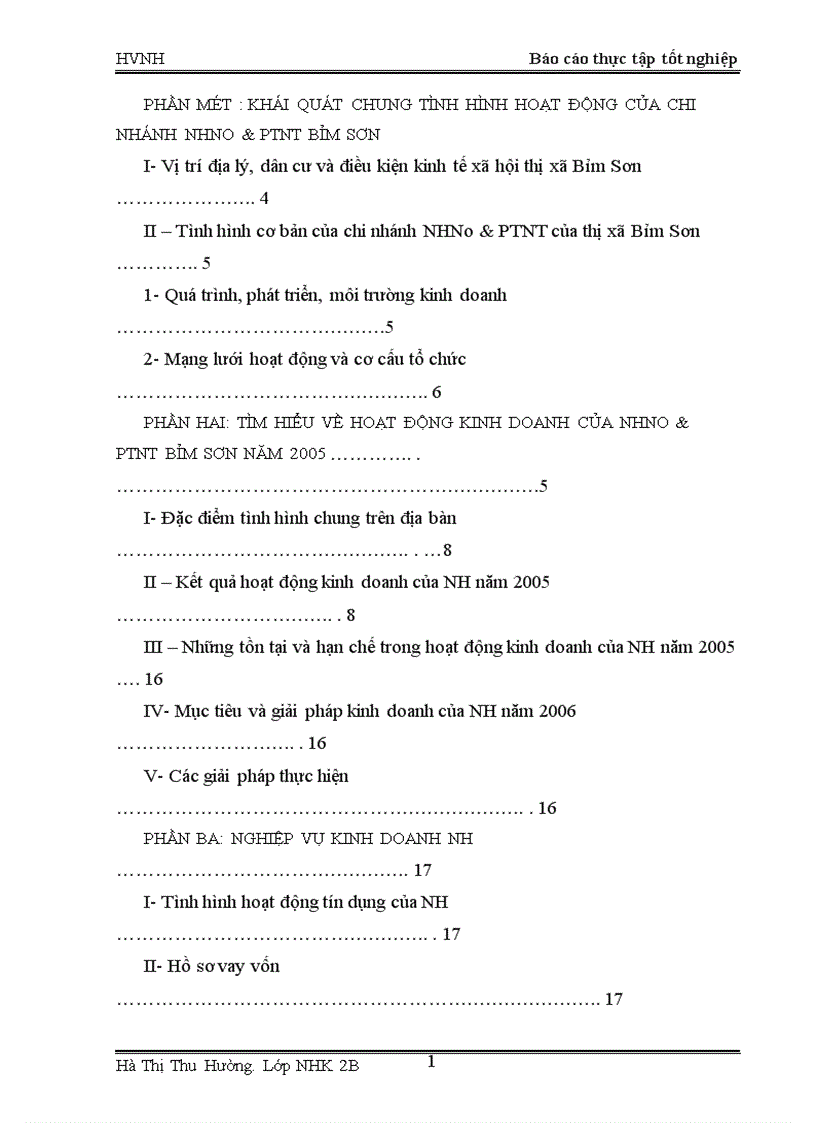 image for page Báo cáo thực tập tổng hợp tại NHN0 PTNT Thị xã Bỉm Sơn