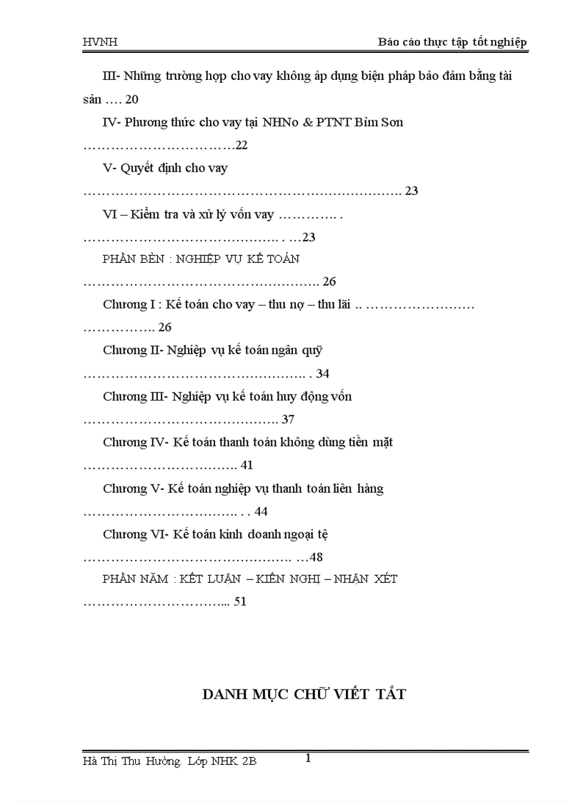 image for page Báo cáo thực tập tổng hợp tại NHN0 PTNT Thị xã Bỉm Sơn