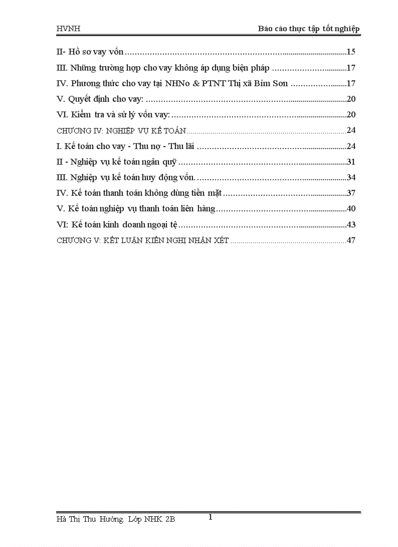 image for page Báo cáo thực tập tổng hợp tại NHN0 PTNT Thị xã Bỉm Sơn