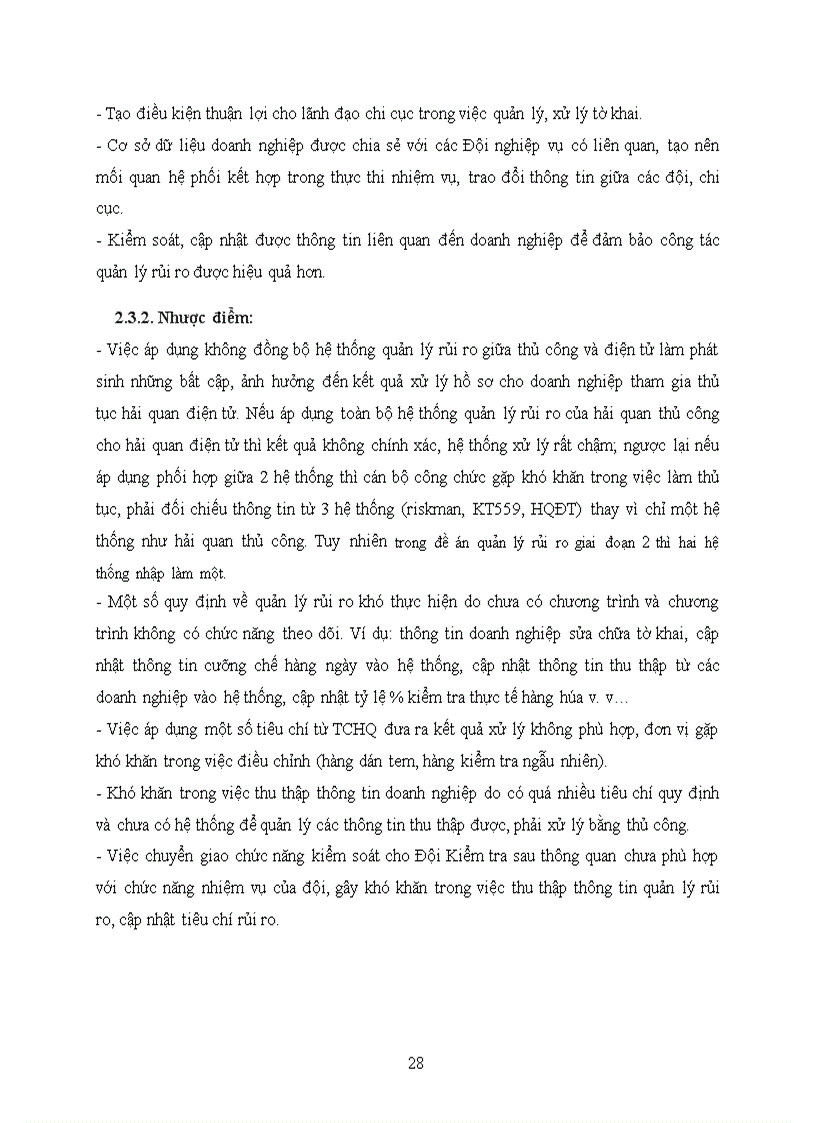 image for page Thực trạng triển khai áp dụng quản lý rủi ro trong quy trình thủ tục hải quan điện tử