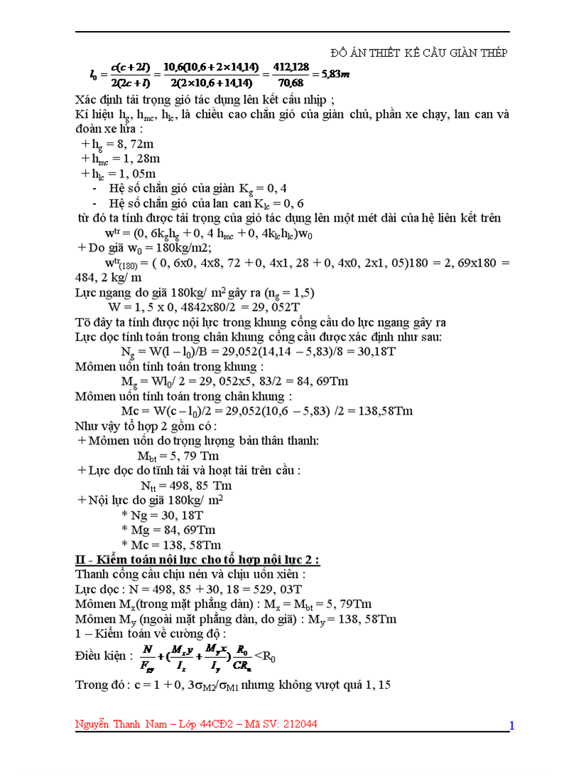 image for page Đồ án thiết kế cầu giàn thép