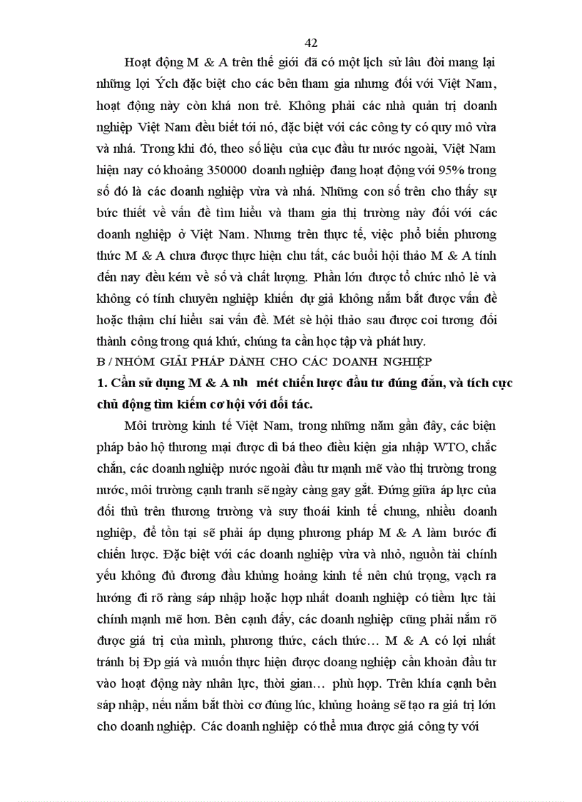 image for page Mua lại và sáp nhập với đầu tư phát triển doanh nghiệp ở Việt Nam 1