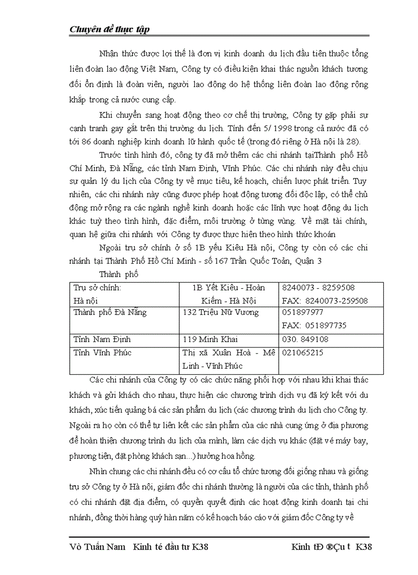 image for page Tình hình đầu tư phát triển của công ty cổ phẩn du lịch bưu điện 1