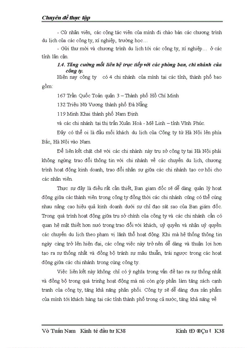 image for page Tình hình đầu tư phát triển của công ty cổ phẩn du lịch bưu điện 1