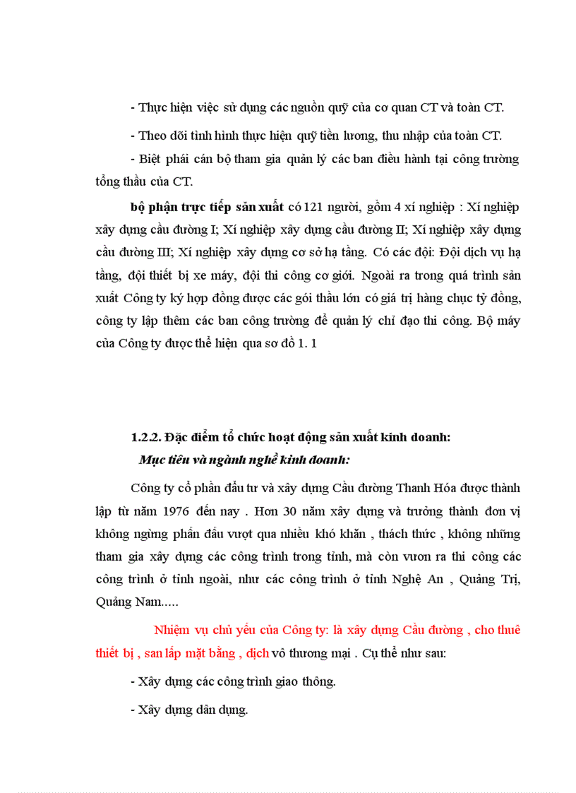 image for page Thực trạng tổ chức công tác kế toán tại công ty cổ phần đầu tư xây dựng cầu đường Thanh Hóa 1