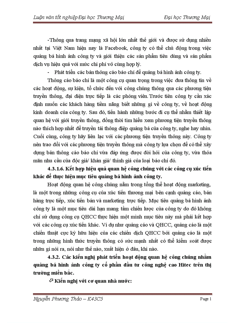 image for page Phát triển hoạt động quan hệ công chúng PR nhằm quảng bá hình ảnh của công ty cổ phần đầu tư công nghệ cao Hitec trên thị trường miền bắc 1