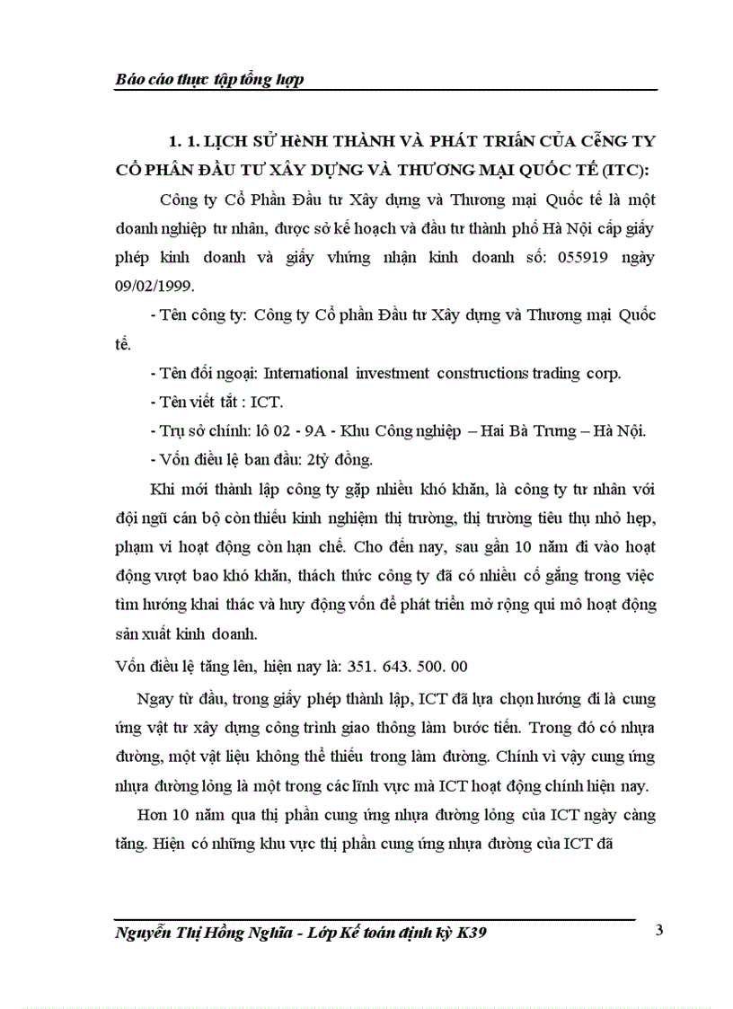 image for page Báo cáo thực tập tại Công ty Cổ Phần Đầu tư Xây dựng và Thương mại Quốc tế
