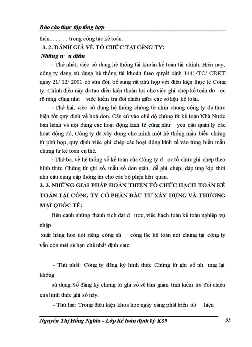 image for page Báo cáo thực tập tại Công ty Cổ Phần Đầu tư Xây dựng và Thương mại Quốc tế