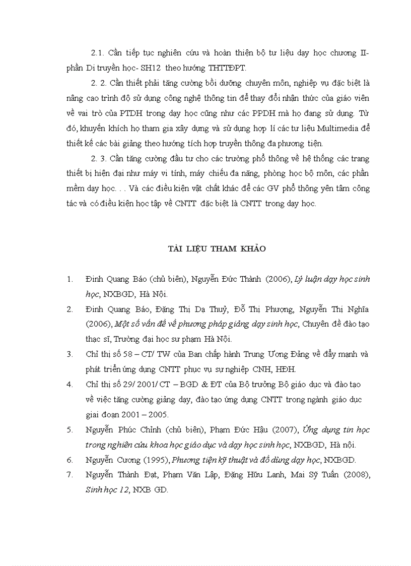 image for page Xây dựng và sử dụng bài giảng điện tử chương II phần Di truyền học Sinh học12 theo hướng tích hợp truyền thông đa phương tiện 1