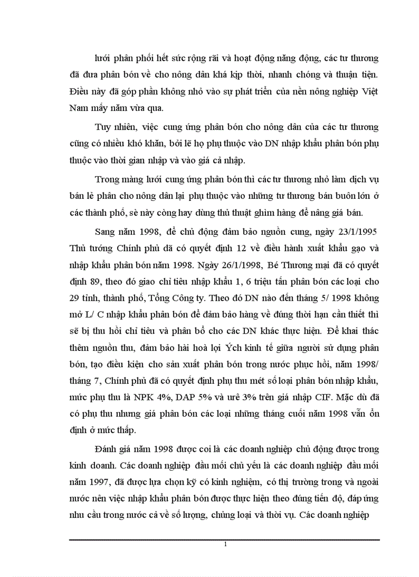 image for page Nghiên cứu các yếu tố cơ bản của thị trường phân bón vô cơ trên thị trường Việt nam