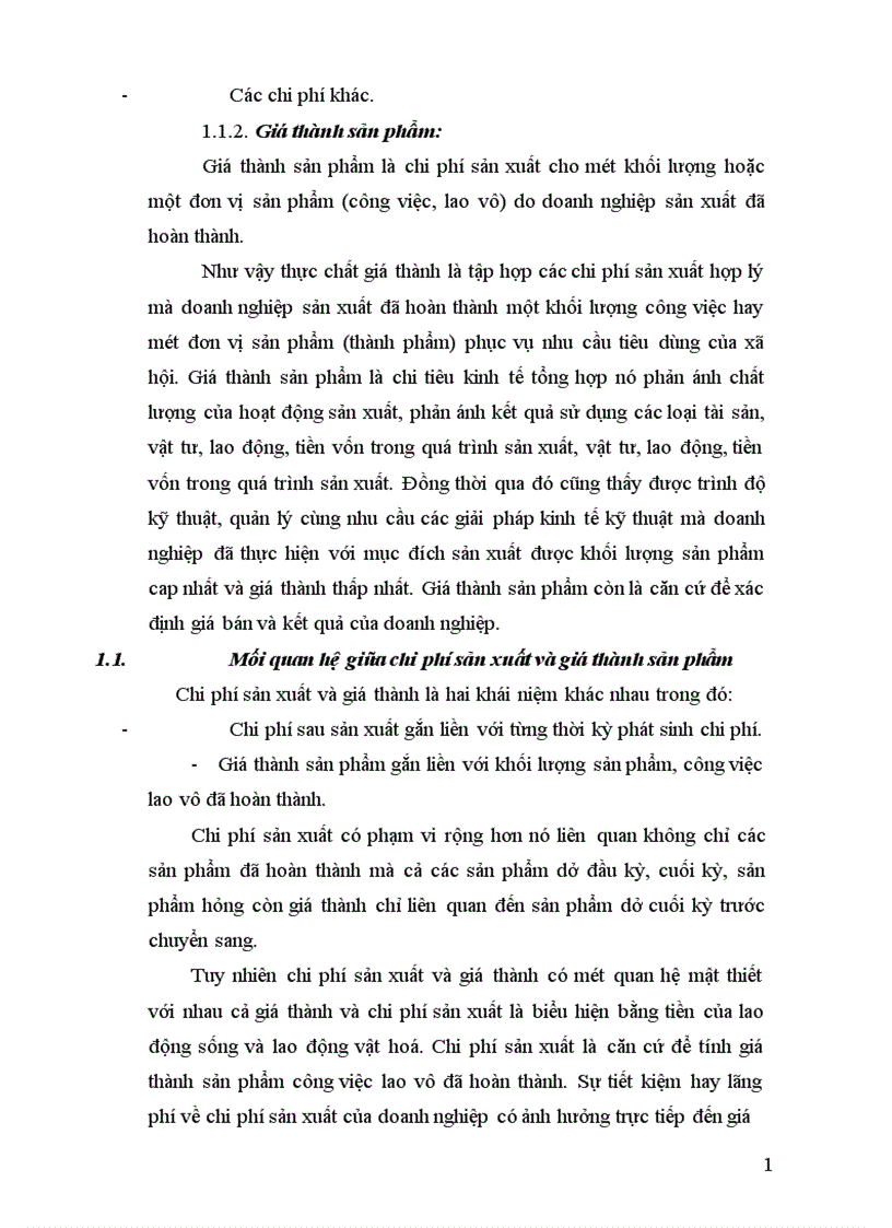 image for page Tổ chức công tác kế toán tập hợp chi phí sản xuất và tính giá thành sản phẩm 1