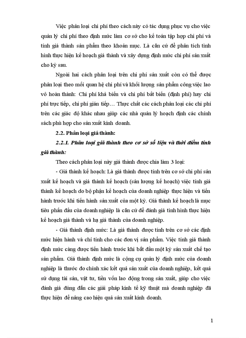 image for page Tổ chức công tác kế toán tập hợp chi phí sản xuất và tính giá thành sản phẩm 1