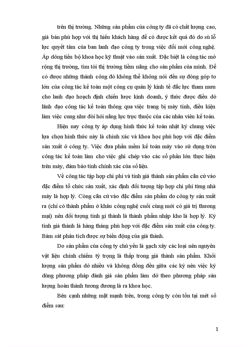 image for page Tổ chức công tác kế toán tập hợp chi phí sản xuất và tính giá thành sản phẩm 1