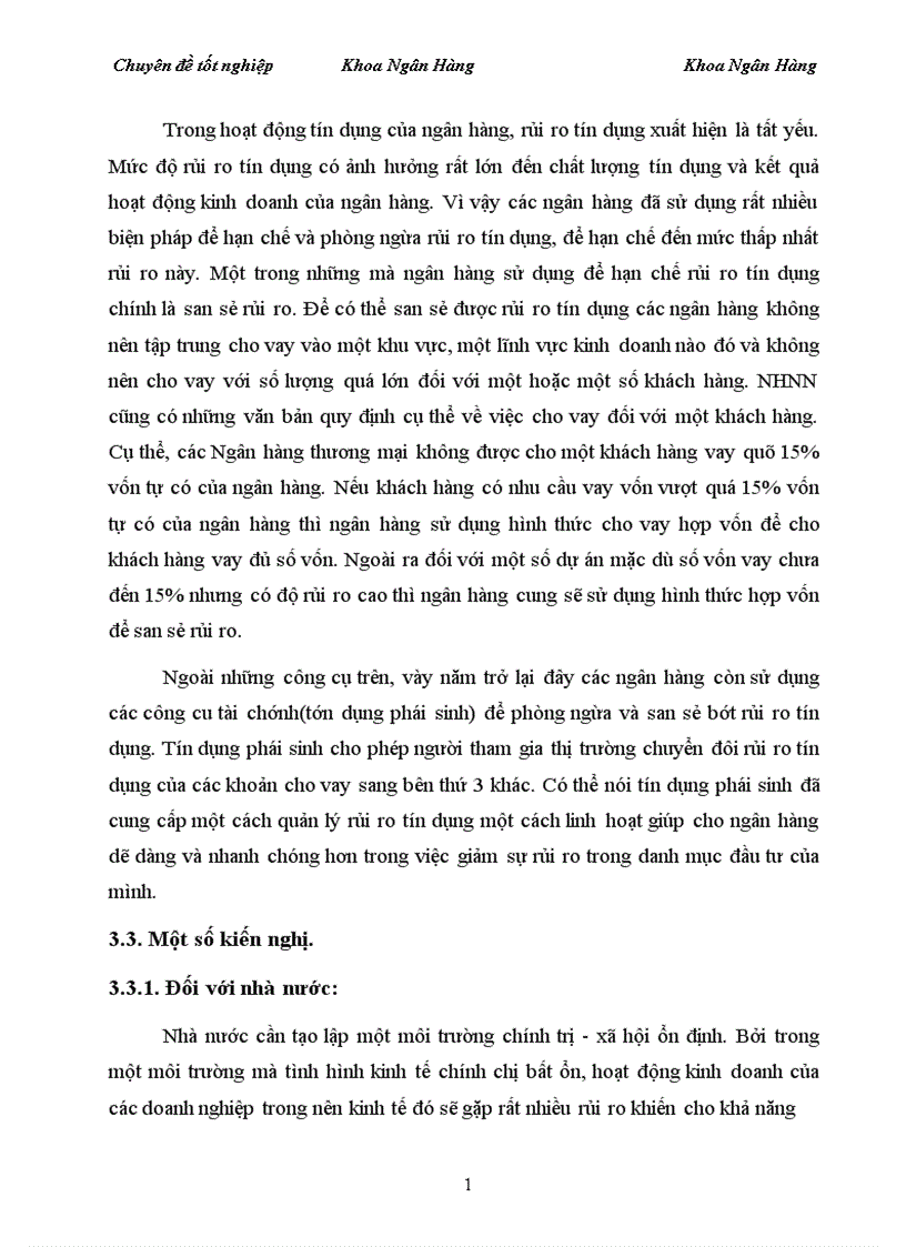 image for page Giải pháp phòng ngừa và hạn chế rủi ro trong hoạt động tín dụng tại Sở giao dịnh 1 Ngân hàng đầu tư và phát triển Việt Nam 1
