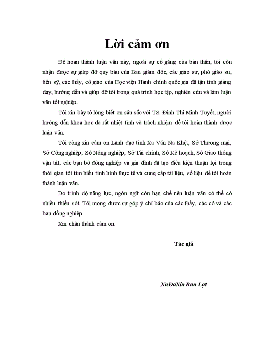 image for page Xây dựng đội ngũ cán bộ công chức quản lý nhà nước về kinh tế ở tỉnh Xa Văn Na Khệt của Cộng hòa dân chủ nhân dân Lào 1