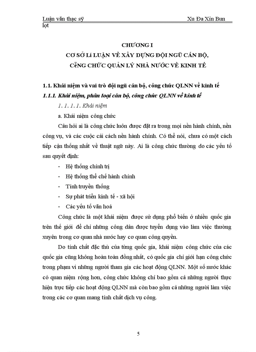 image for page Xây dựng đội ngũ cán bộ công chức quản lý nhà nước về kinh tế ở tỉnh Xa Văn Na Khệt của Cộng hòa dân chủ nhân dân Lào 1