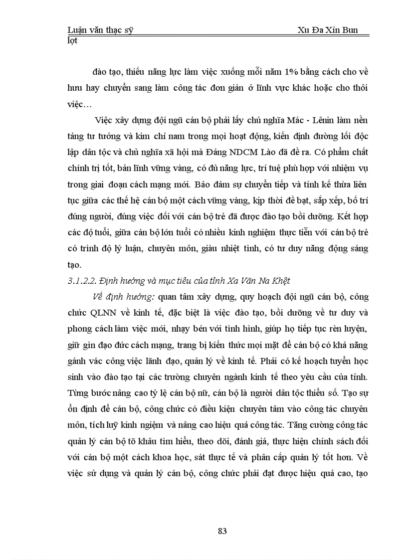 image for page Xây dựng đội ngũ cán bộ công chức quản lý nhà nước về kinh tế ở tỉnh Xa Văn Na Khệt của Cộng hòa dân chủ nhân dân Lào 1