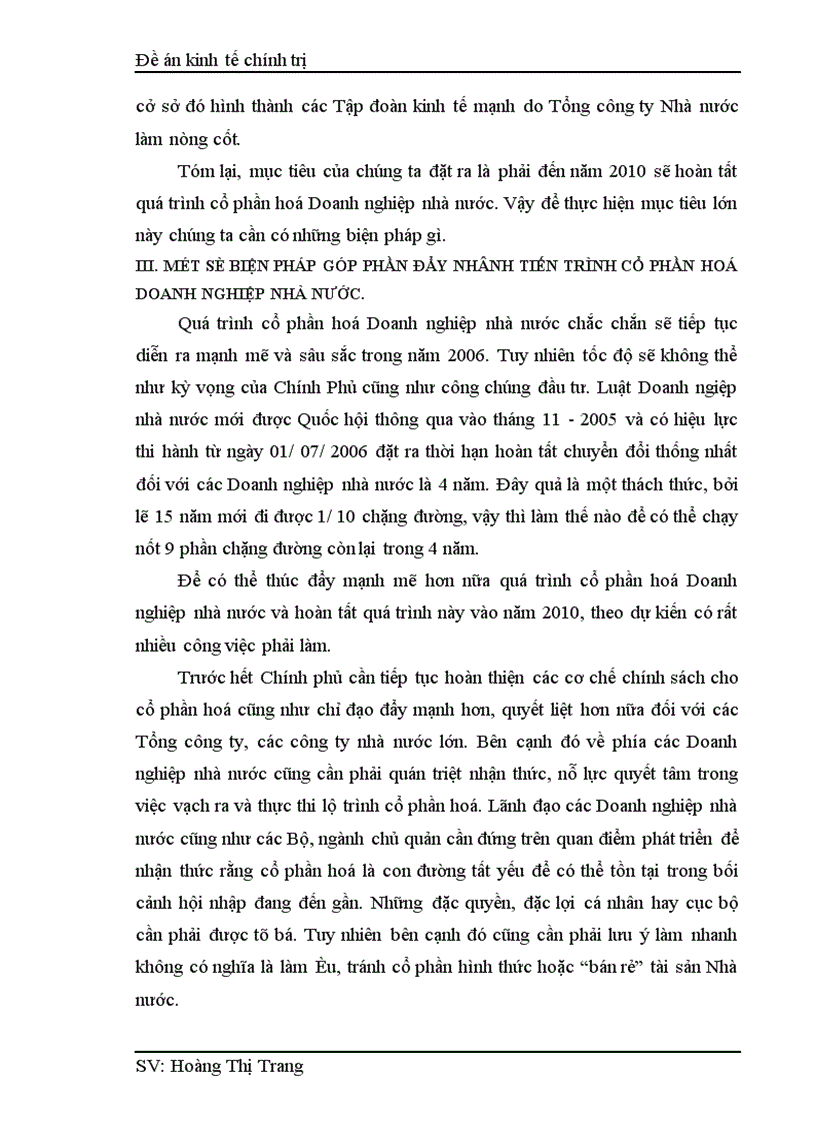 image for page Một số biện pháp nhằm tiếp tục đẩy mạnh quá trình cổ phần hoá trong một bộ phận Doanh nghiệp nhà nước ở nước ta trong giai đoạn hiện nay 1