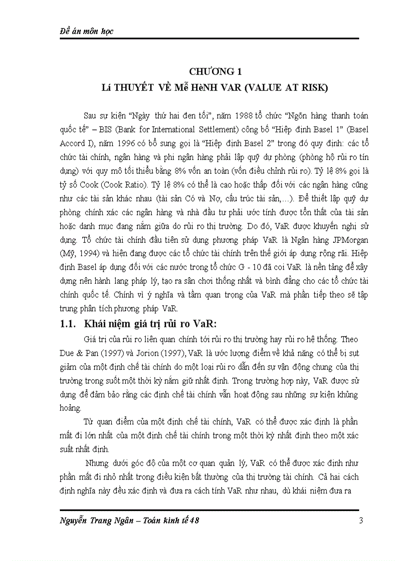 image for page Ứng dụng mô hình VaR vào hoạt động phân tích và quản lý rủi ro cho cổ phiếu của Công ty cổ phần Đại lý Liên hiệp vận chuyển