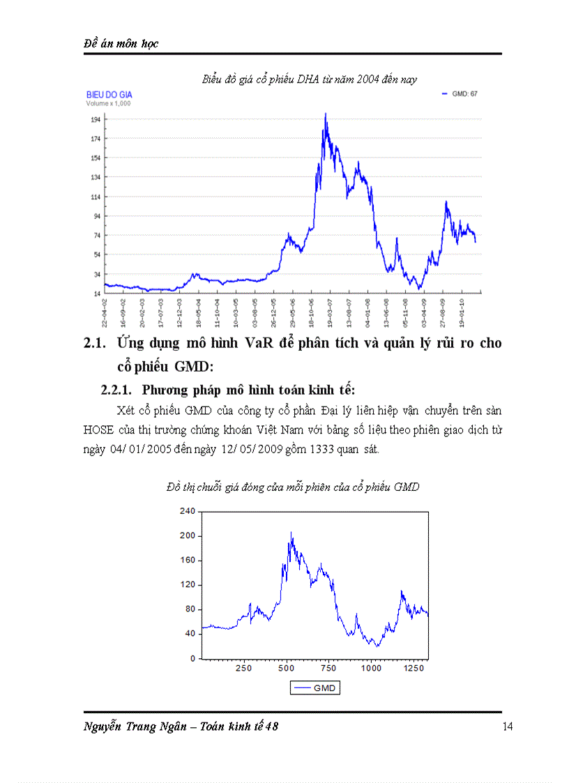 image for page Ứng dụng mô hình VaR vào hoạt động phân tích và quản lý rủi ro cho cổ phiếu của Công ty cổ phần Đại lý Liên hiệp vận chuyển