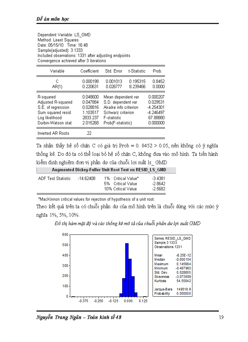 image for page Ứng dụng mô hình VaR vào hoạt động phân tích và quản lý rủi ro cho cổ phiếu của Công ty cổ phần Đại lý Liên hiệp vận chuyển