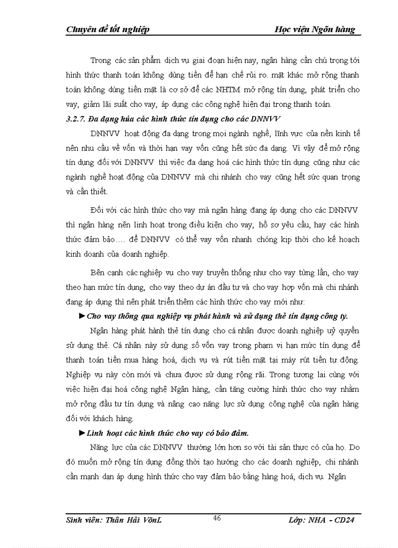 image for page Giải pháp mở rộng tín dụng đối với Doanh nghiệp nhỏ và vừa tại NHTMCP quốc tế VIB bank chi nhánh Đống Đa