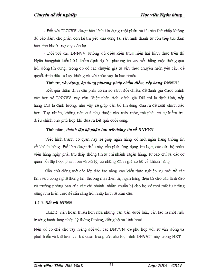 image for page Giải pháp mở rộng tín dụng đối với Doanh nghiệp nhỏ và vừa tại NHTMCP quốc tế VIB bank chi nhánh Đống Đa